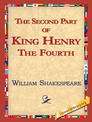 cover image of The Second Part of King Henry the Fourth